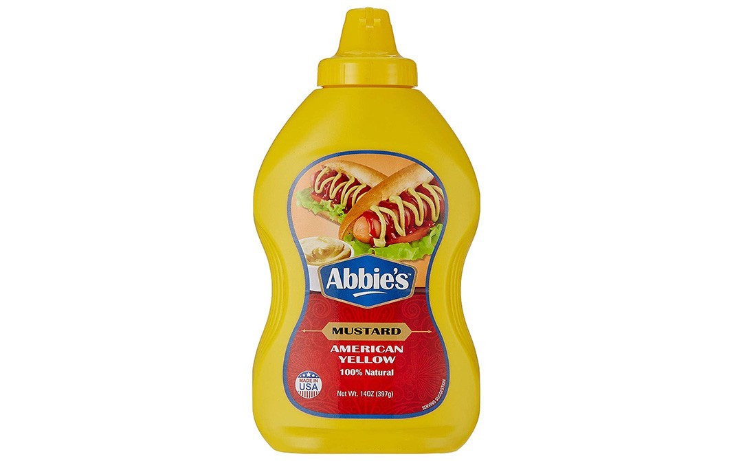 Abbie's Mustard American Yellow    Bottle  397 grams